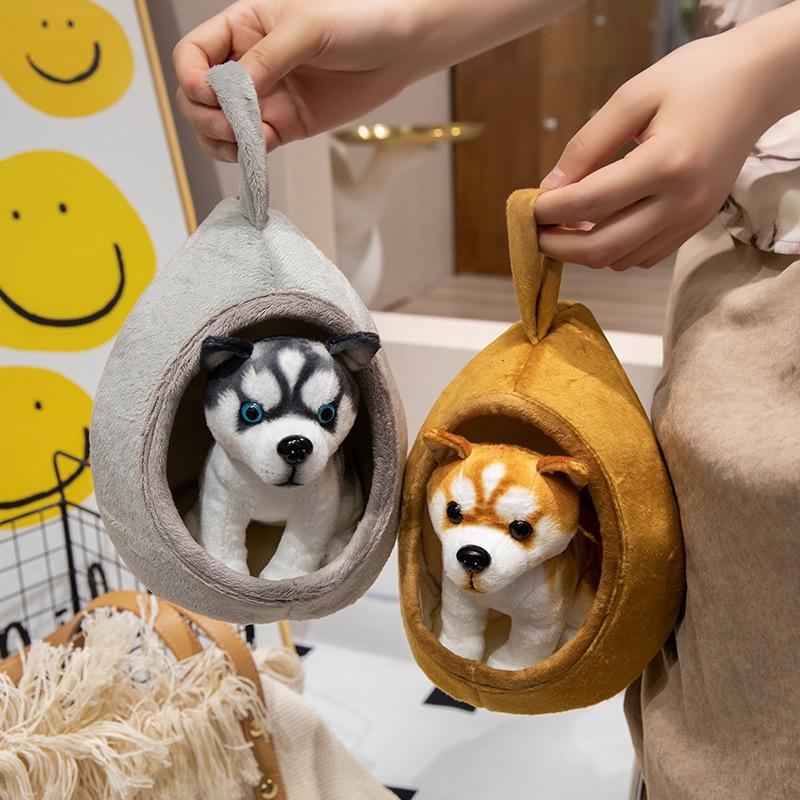 Puppy Husky Kennel Doll Plush Toy Akita Dog Ronaway Doll Children's Muppet Doll