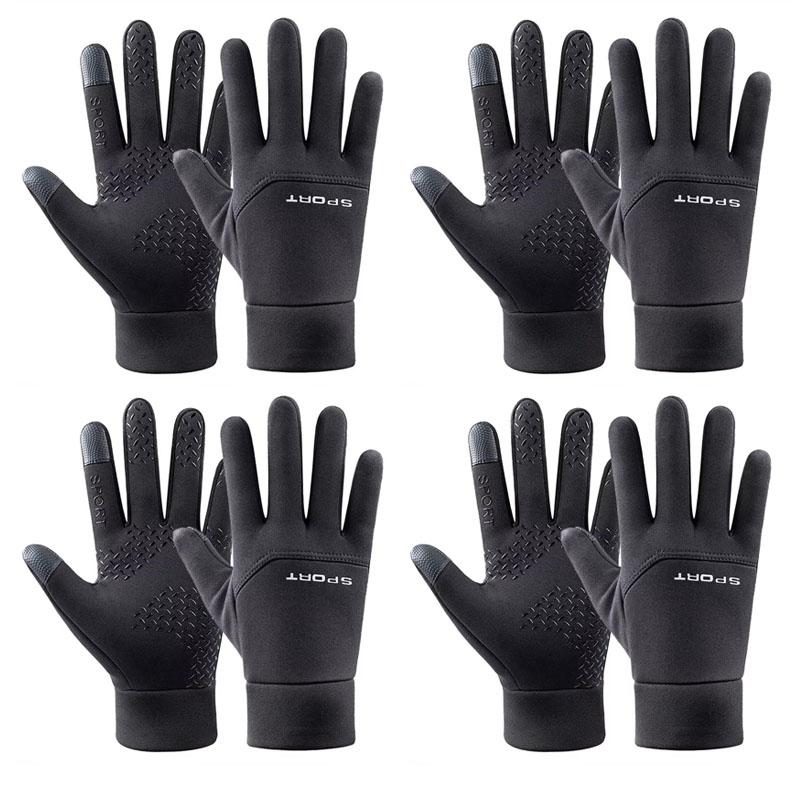 1/2/4pairs Winter Biker Gloves For Men Women Motorcycle Touchscreen Waterproof Warm Windproof Gloves Cycling Snowboard Ski Sport