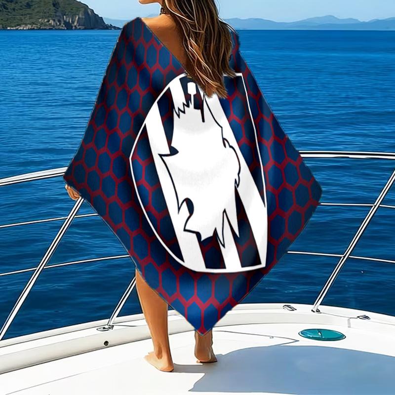 Sam-pdoria Team Emblem Beach Towel - Soft, Absorbent Microfiber, Lightweight, Ideal for The Beach, Parties, Travel, Camping fan gifts
