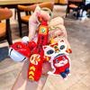 Colorful Cartoon Lion Dance Snake Keychain Adorable Silicone Keychain Gifts For All Occasions