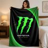 Фланелевое одеяло с принтом Monster Energy, уютное, теплое, плюшевое покрывало для кровати, дивана, диванчика, для домашнего использования в помещении