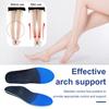 1 Pair Orthopedic Insoles Shock-Absorbing Arch Supports Inserts Relieve Flat Feet Deep Heel Cup Foot Wrap for Unisex