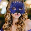 Перьевая Маска Животного Маска Совы Маскарадная Маска Клюв Перья Маска на Половину Лица Хэллоуин Косплей Костюм для Женщин Мужчин Подарок