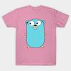 T Shirt Women Go Golang Gopher Programming Harajuku Print Kawaii Tshirt Summer Short Sleeve Female T-Shirt Top Tee