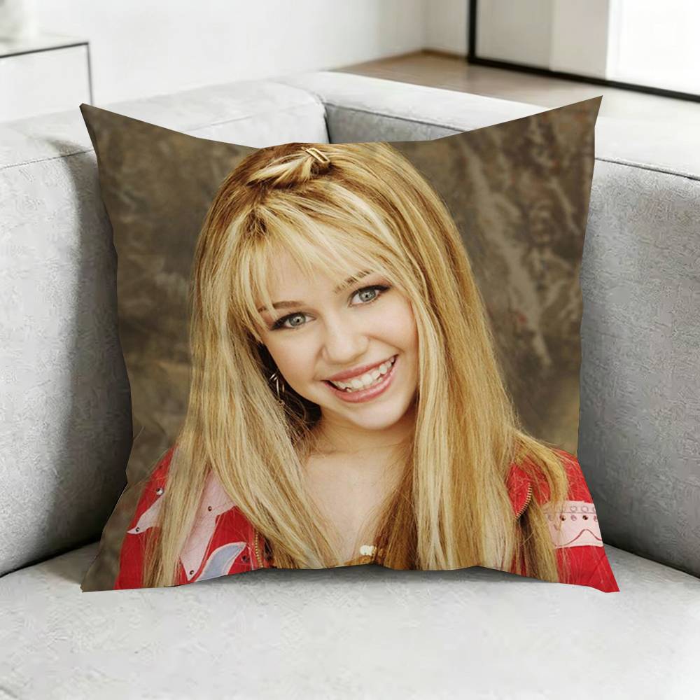 MileyY Cyrus Singer Pillow Case Square DoubleSided Sofa Cushion Cover Bedroom Bedside Pillow Gift