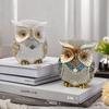 Ретро Статуэтка Животного Роскошная Миниатюрная Фигурка Скульптура Поделки Сова Орнамент Шкаф