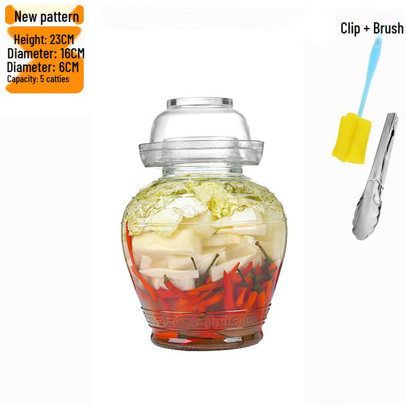 Стеклянная банка для маринования и кимчи с герметичной крышкой