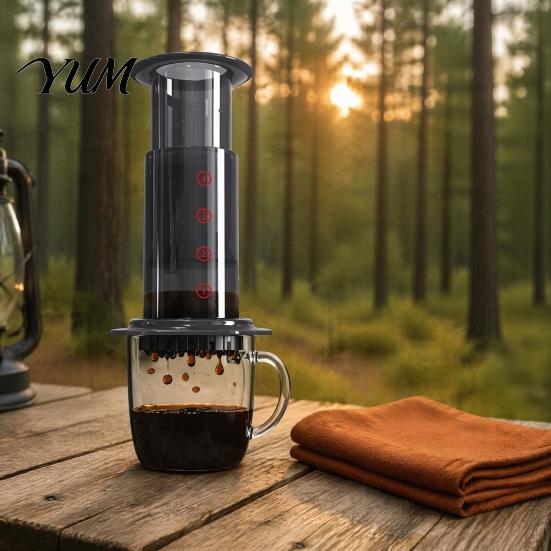 Handheld Coffee Brewer Portable Manual Maker, Pour-Over And Espresso Style Press, Lightweight Extractor Brewing Compression Cup for Office Camping