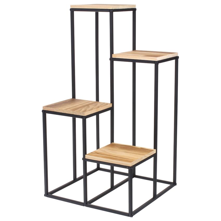 Flower Stand for Flowers and Plants Metal Shelf 4 Shelves Loft 67