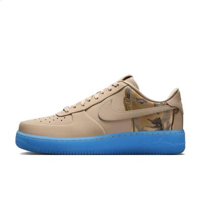 Кобе Брайант x Air Force 1 Low Linen Унисекс Кроссовки Бежевый Университетский-Синий IH1018-200