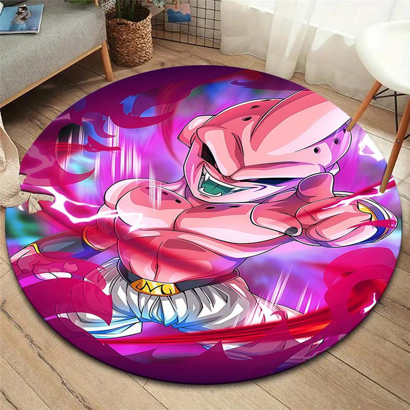 Majin Buu Round Area Rug Carpet Rug For Living Room Bedroom Sofa Playroom Decor Nonslip Floor Mat
