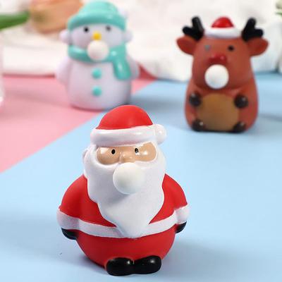 Рождественские экструзионные игрушки Антистресс мячи Дед Мороз Снеговик Лось Декомпрессионные сжимаемые сенсорные игрушки Детские подарки на рождественскую вечеринку