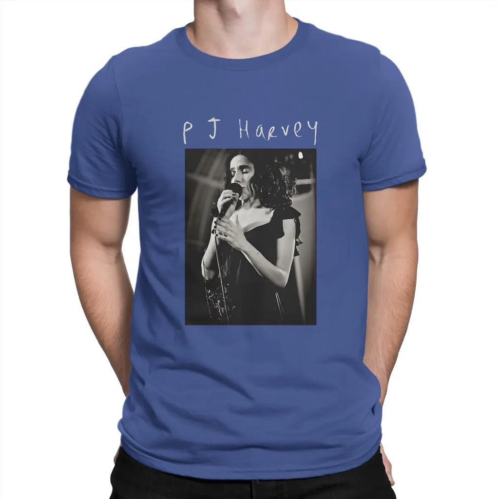 Мужские футболки PJ HARVEY Трио Группа Новинка Хлопковые футболки с коротким рукавом Футболки PJ Harvey С круглым вырезом Одежда Уникальные