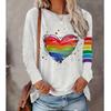 2025 Autumn & Winter Women's New Casual Crew Neck Long Sleeve Top 3D Retro Pattern