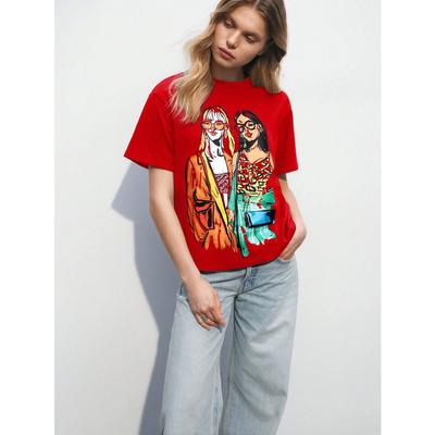 Новая летняя женская футболка с 3D-принтом, круглым вырезом и коротким рукавом, модная частная одежда - это повседневная женская одежда.