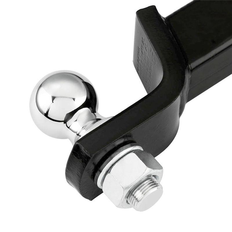 [Value Pack]Chrome Hitch Mount Tow Ball 50mm Dia Capacity Coupling Trailer Parts RV Accessories
