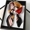 70*70CM Fashion Silk Square Scarf Women Satin Shawl Wrap Hijab Female Hair Band Luxury Ladies Print Design Headband Scarves