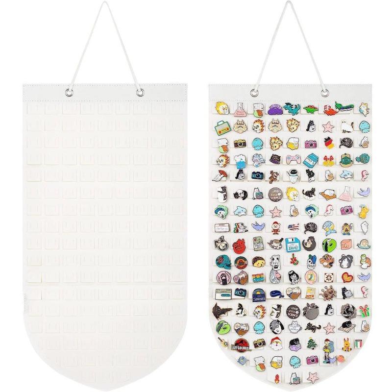 Подвесной органайзер для хранения брошей, эмалевый держатель для лацканных значков, флаг, простой хлопковый настенный баннер, коллекция ювелирных изделий