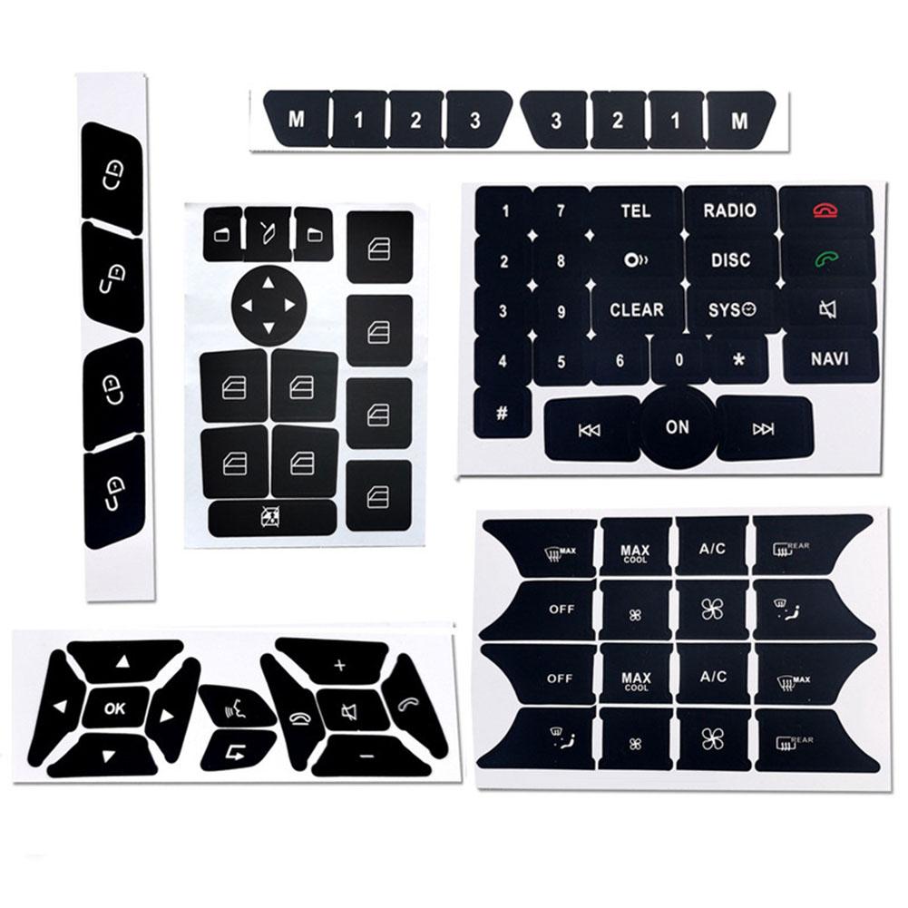 Replacement Button Stickers for Mercedes For Benz C Class E Class Models
