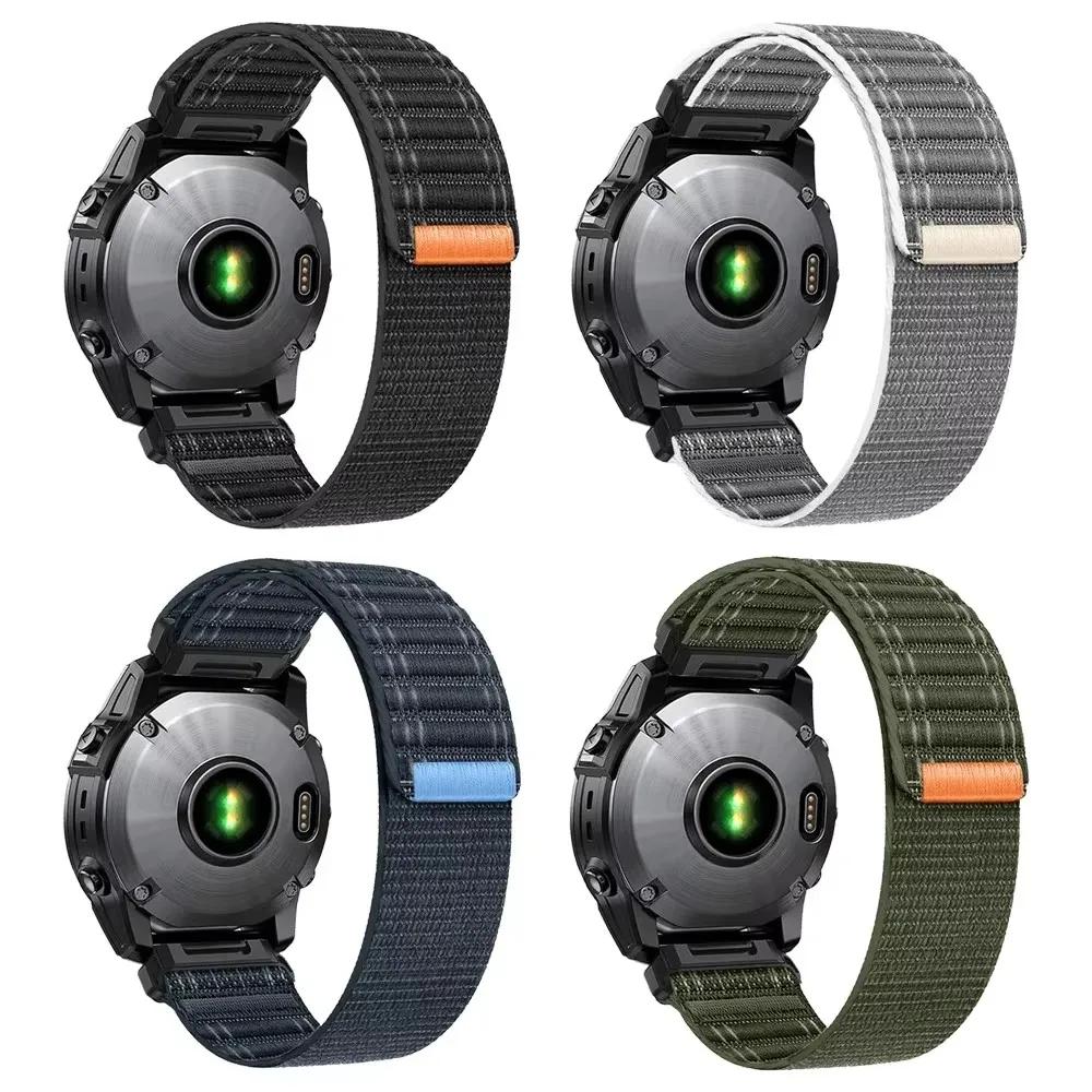 Официальный нейлоновый ремешок-петля 22 мм 26 мм для часов Garmin Fenix 8 E 7 7X 6X 6 Pro, ремешок для часов Quatix 7X/Forerunner 970 965, ремешок Correa