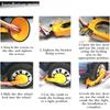 Anti Theft Security Universal Tire Boot Lock Heavy Duty Adjustable Trailer Wheel Lock for Vehicle Car Truck RV Trailer Lock