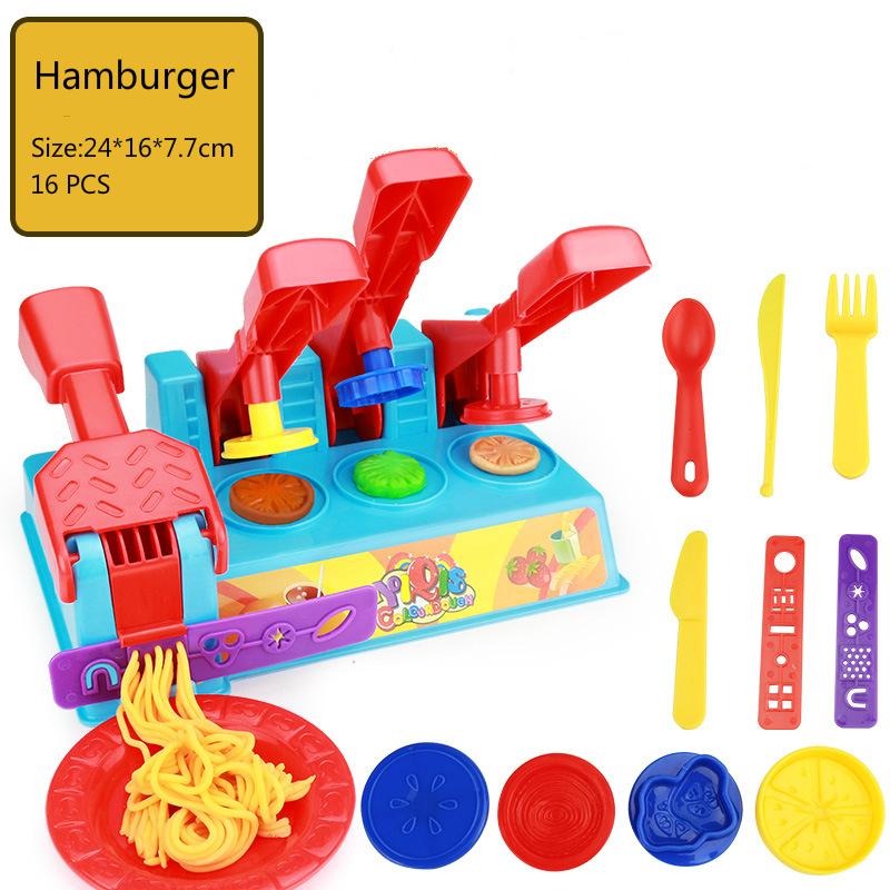 Kids Play Dough Creative 3D Educational Modeling Clay Plasticine Tools Kit DIY Design Play Doh for Girls Boys