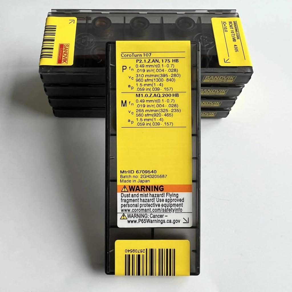 Original Sandvik / RCMT10T3M0 4305 / CNC Lathe Carbide Blade 10 PCS