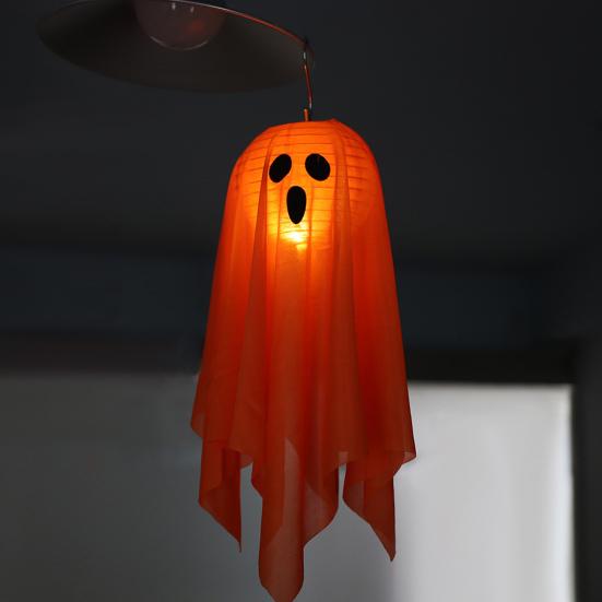 LED Halloween Hanging Ghost Decoration Horror Light-up Flying Cloth Ghost for Outdoor Porch Tree Patio Yard Front Door Decor