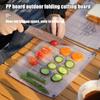 Outdoor Camping Foldable Cutting Board with Buttons Mini Portable Clear