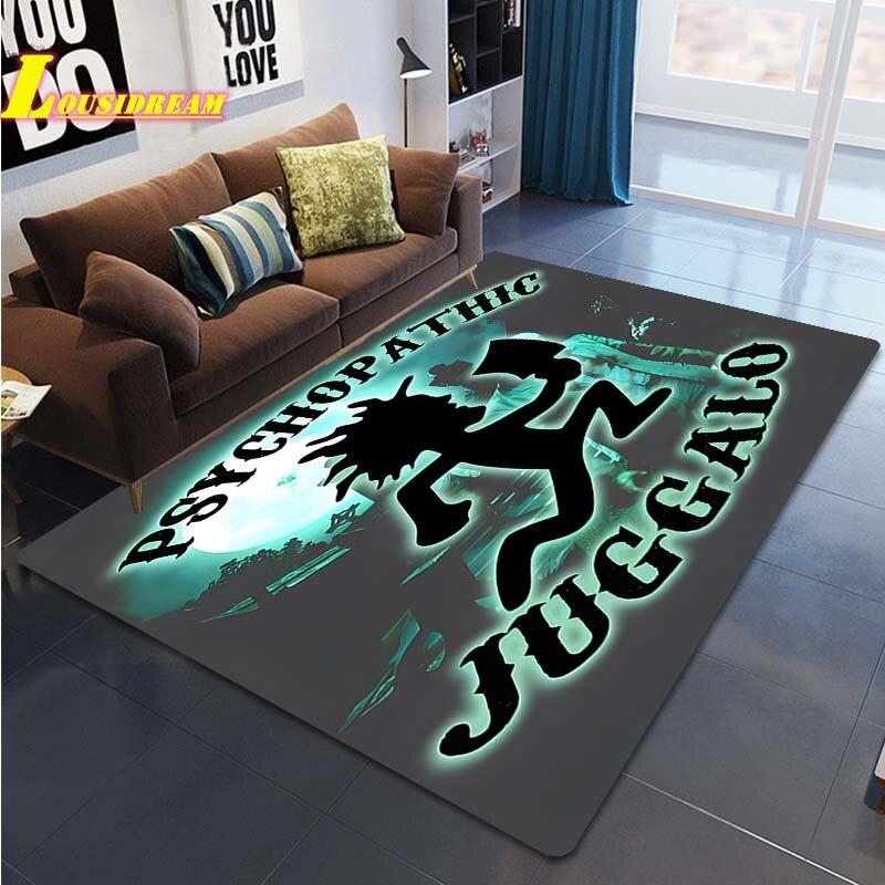 Коврик с принтом Crazy Clown Band Juggalo Band, ковер для гостиной, спальни, домашний декор, большой ковер, детский коврик для игр, коврик для ползания, коврик для йоги, коврик для пикника