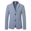 Весна Лето 2025 Мужской Формальный Деловой Костюм Пальто Мужской Повседневный Тонкий Черный Синий Костюмы Мужские Приталенный Модный Блейзер Костюм Пиджак