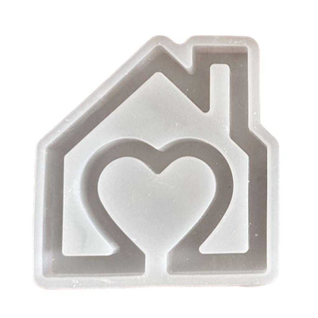 House Shape Silicone Molds Heart House Candle Mold Scented Candle Molds Handmade Soap Molds DIY Candle Making Supplies