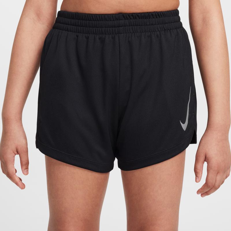 Nike Dri-Fit Мульти Быстросохнущие Спортивные Повседневные Удобные Приятные к коже Шорты Детские шорты Черный Серебристый HJ3787-010