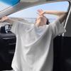 Текстурированная мужская футболка с V-образным вырезом и короткими рукавами летняя модная бренд с короткими рукавами молодежная одежда новая свободная футболка мужская одежда