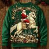 Christmas Couple 3D Print Crewneck Sweatshirt Men Women Casual Loose Fit Long Sleeve Top