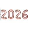 2026 Цифровые фольгированные шары Счастливый канун Нового года Украшение для вечеринки Реквизит для фотобудки Принадлежности Рождественский домашний декор Navidad 2026