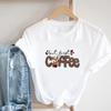 (Asian Size)T Shirt Clothing Coffee 90s Trend Sweet Lovely Tee Top Fashion Casual Short Sleeve Women Print Lady Female O-neck Graphic T-shirt