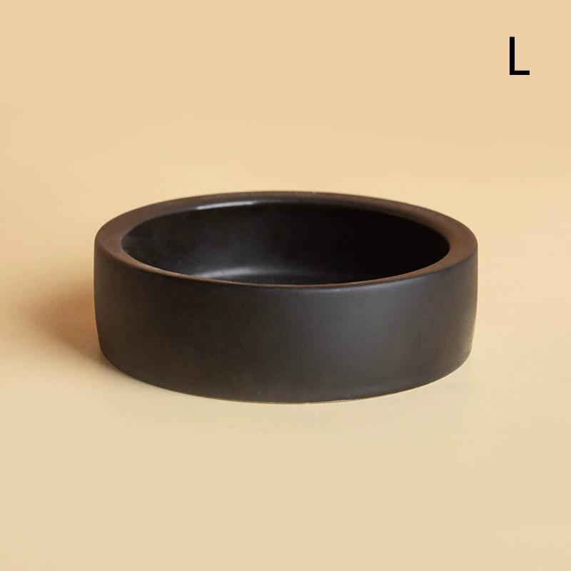 Reptile Food Bowl Anti-Escape Ceramic Feeder Dish Black White Reptile Water Bowl For Hermit Crab Gecko Chameleon Corn Snake