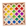 Cube Blocks Set Stacking Game Sensory Training Toys Learning Building Montessori Toy for