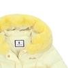 French Cat Unisex Duck Down Jacket Yellow Q45dkj050y1