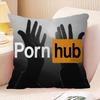 B-Pornhubs Чехол для офисной подушки Подушка для сиденья в машине 45x45 см Чехол для поясничной подушки Чехол для диванной подушки
