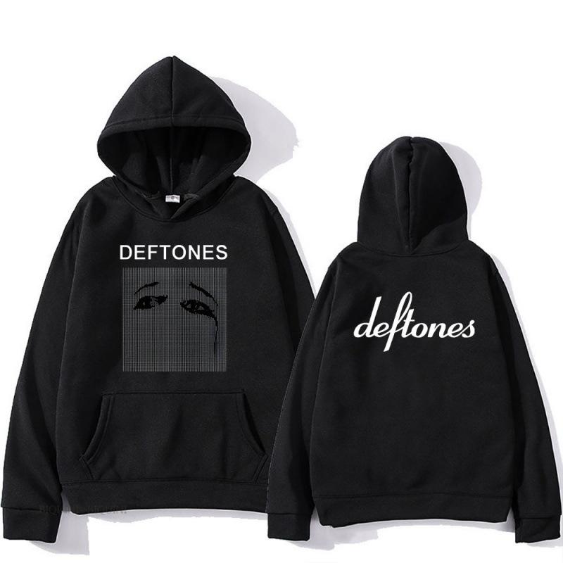Deftones Череп Черный Толстовка Мужчины Женщины Винтаж