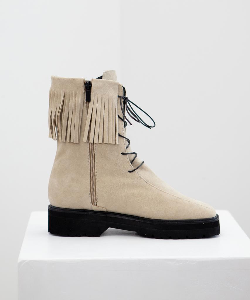 Twvp Boheme Fringe Ankle Boots 22F08Iv Boheme Fringe Ankle Boots