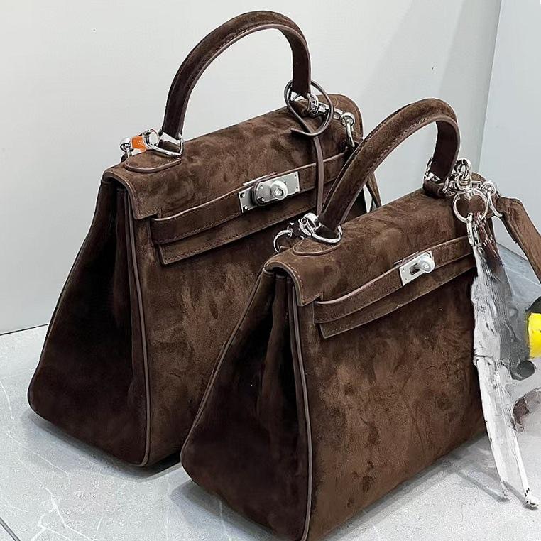 Новая осенне-зимняя сумка с широким плечевым ремнем из матовой кожи, замшевая, из коровьей кожи первого слоя, портативная, на одно плечо, сумка-мессенджер, с высоким чувством