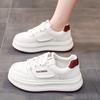 Маленькие белые туфли женские показывают ступни маленькими осень новые дышащие повседневные модные универсальные на толстой подошве нескользящие спортивные кеды