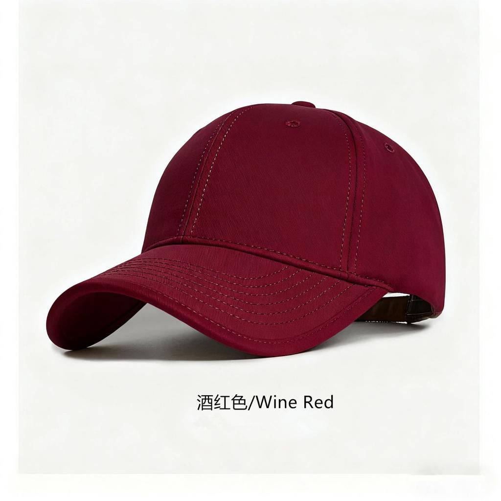 Top baseball cap women's wide brim big face suitable for enlarged and deepened peaked cap men