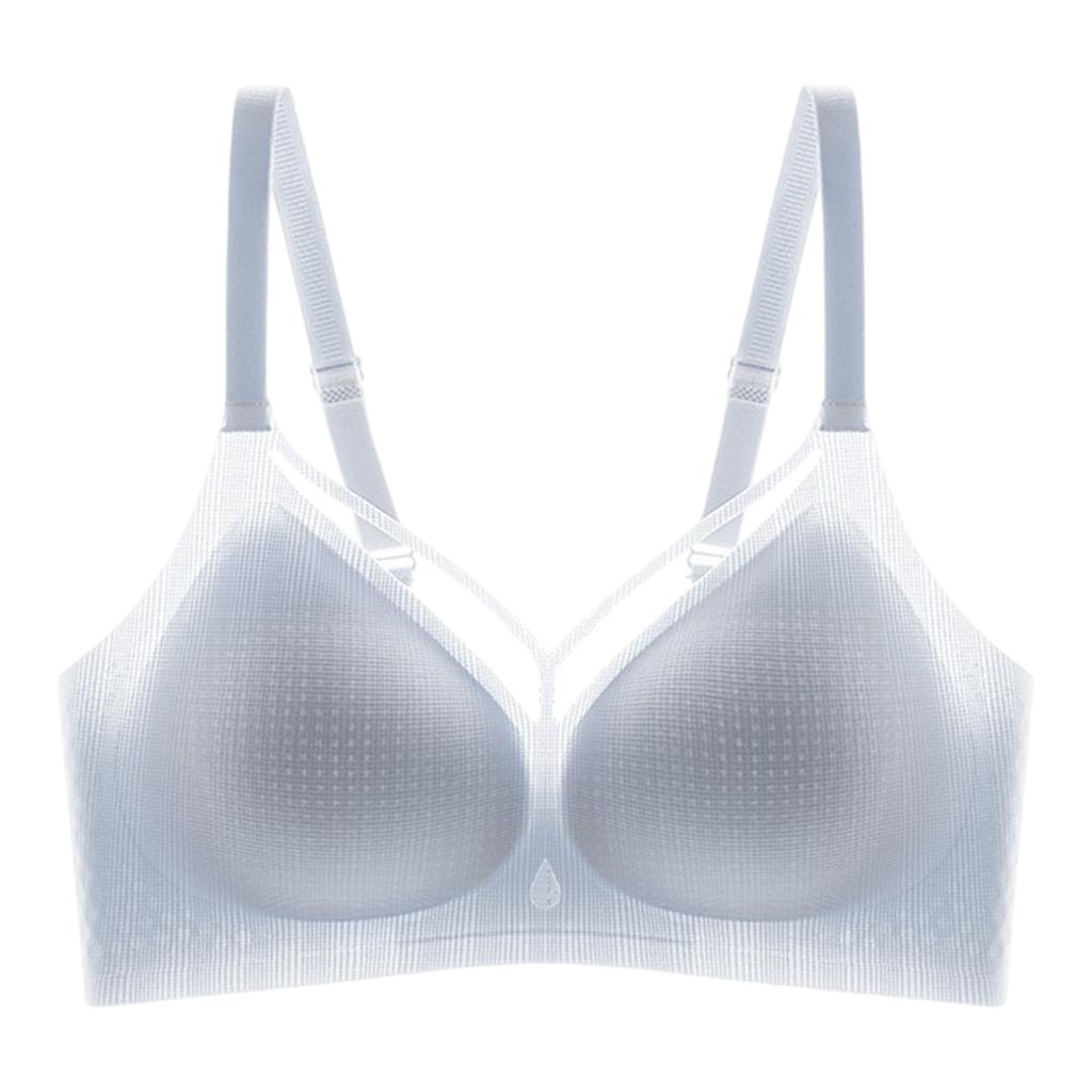 Zeriluna Ice silk French-style bra Sexy Parisian-style design, cool and skin-friendly for summer, with a light and breathable push-up effect