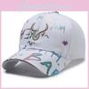 Дышащая вышитая бейсболка с граффити, унисекс, летняя, для улицы, подарочная шляпа
