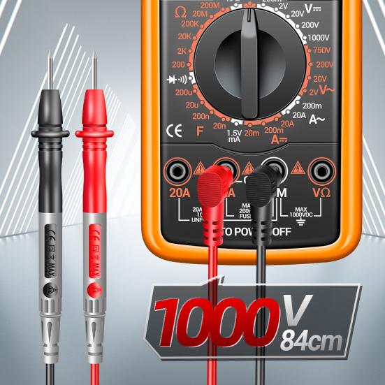 Цифровой мультиметр с ЖК-дисплеем, автоматический диапазон, профессиональное измерение емкости, частоты, сопротивления, портативный тестер транзисторов переменного/постоянного тока Electrica