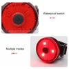 Bike Rear Light Led Usb Rechargeable Bike Tail Light Bike Safety Warning Light Alarm Rear Lamp Waterproof Tail Cycling Light